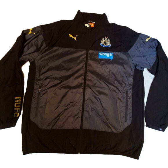 PUMA Newcastle United Presentation Jacket 2014/15 Season Sz 3XL Black - Picture 5 of 14